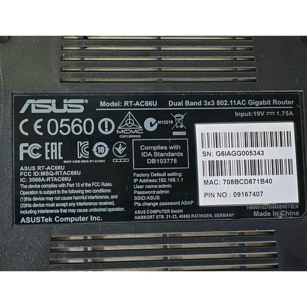 ASUS RT-AC66U Dual Band Gigabit Router Wireless AC1750 - Picture 10 of 14